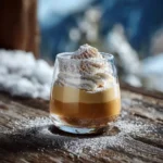 Dessert Le Mont Blanc – A Heavenly Chestnut Mountain 3 dessert le Mont Blanc in glass with snowy chestnut cream