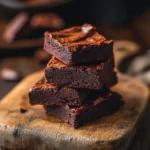 Vegan Sweet Potato Brownies Quick To Do Any Time 7 Vegan Sweet Potato Brownies on wooden board